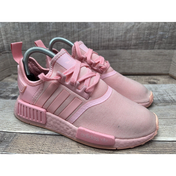 Adidas Nmd R1 FW4708 Pink Color Women Size 5 Preowned - Picture 4 of 12